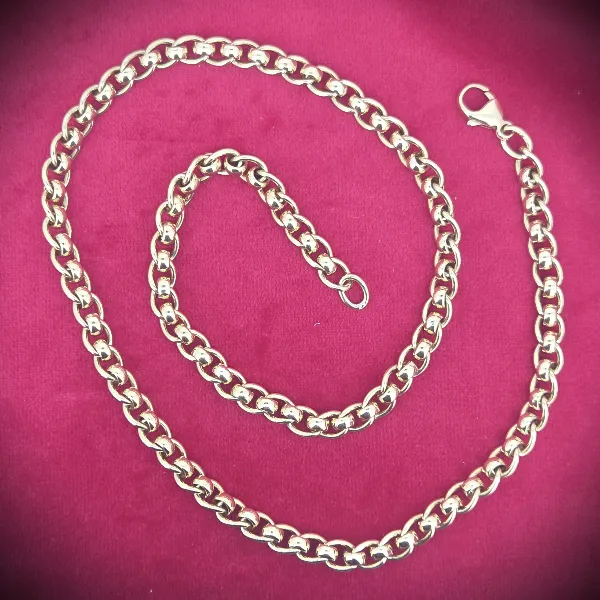 9ct-gold-rollerball-necklace-18inches -necklaces