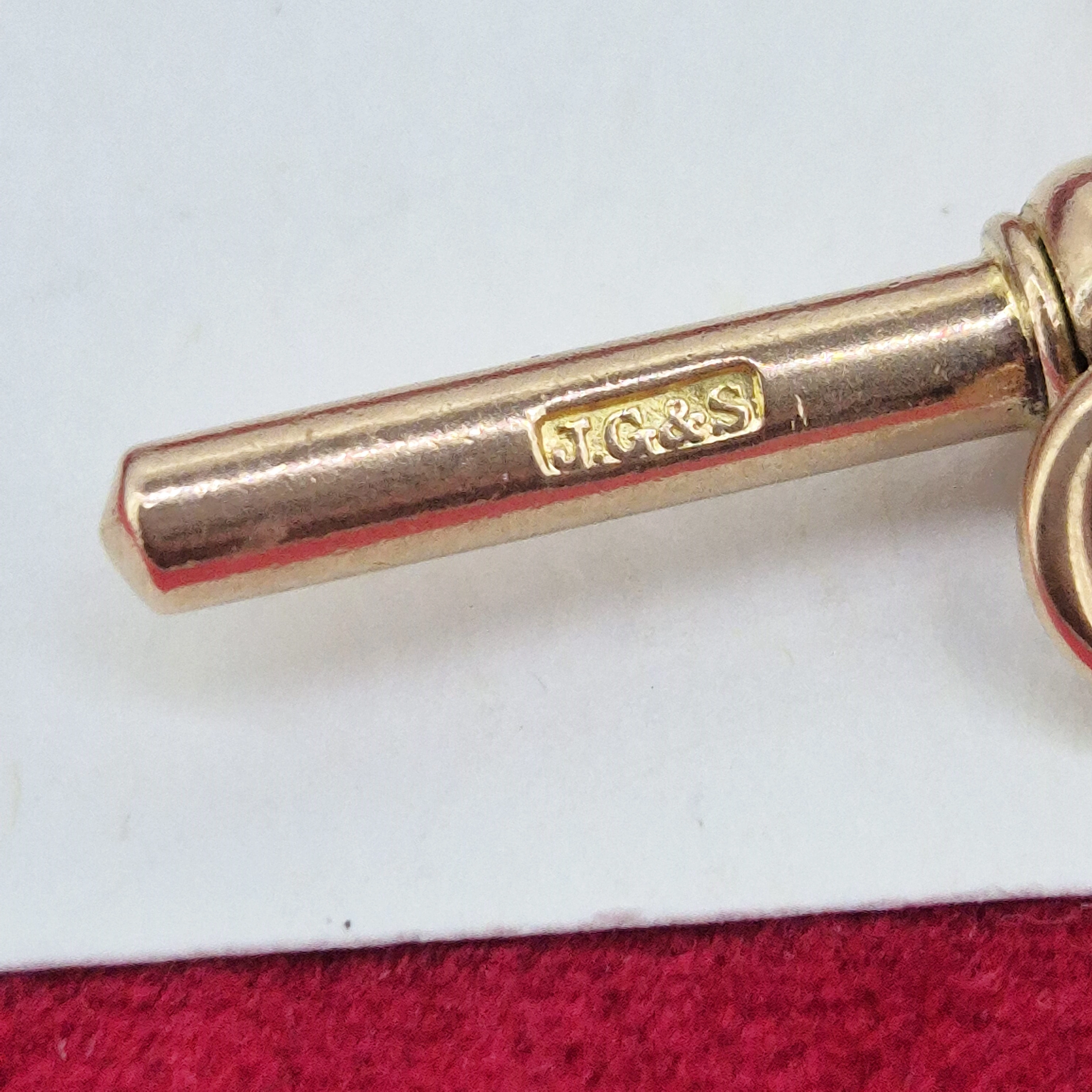 Gorgeous Antique Rose Gold Albert Chain with Detachable Medal-9ct-rose-gold-albert-with-medal-hallmarked-in-birmingham.webp