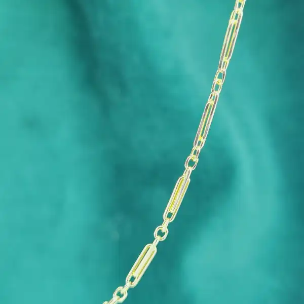 9ct Rose Gold Dainty Fancy Link Necklace -9ct-rose-gold-fancy-bar-link-necklace.webp