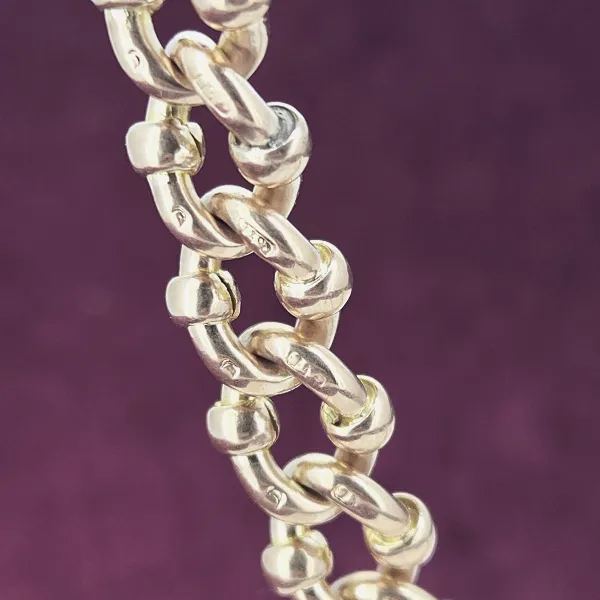 9ct Rose Gold Fancy Link Albert Chain-9ct-rose-gold-fancy-interlocking-link-albert.webp