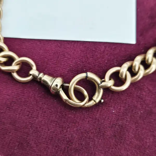 Rare Antique Rose Gold Albert Chain-9ct-rose-gold-rare-albert-chain.webp