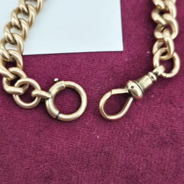 Rare Antique Rose Gold Albert Chain-9ct-rose-gold-rare-albert-chain.webp