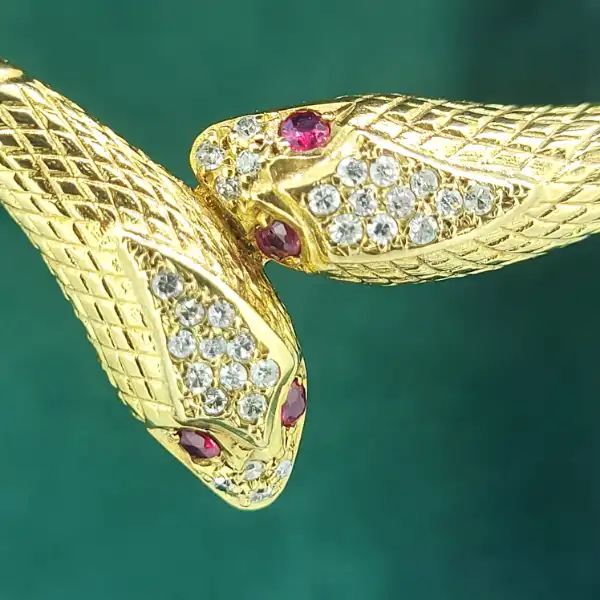 Fancy Gold & Diamond Snake Necklace-9ct-snake-necklace-with-rubies-and-diamonds.webp