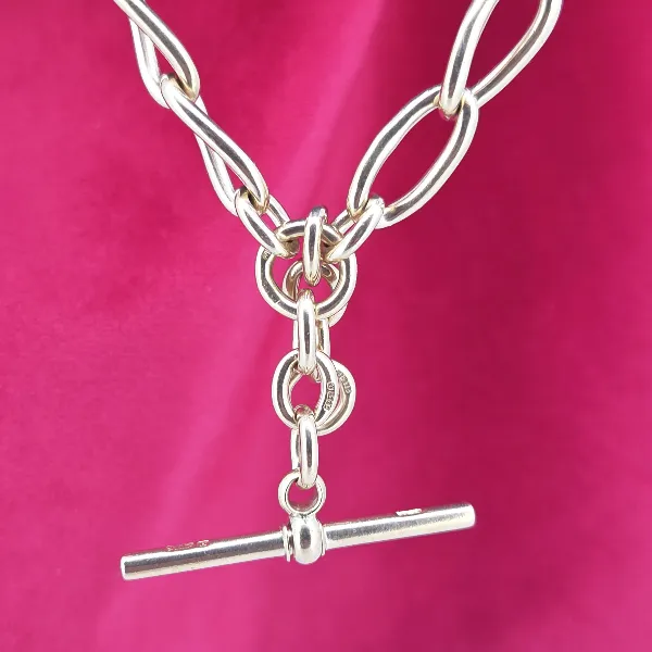 Antique Yellow Gold Loose Link Albert Chain-9ct-yellow-gold-loose-link-albert-with-tbar.webp