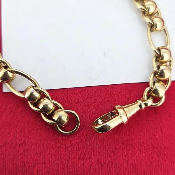 9ct Yellow Gold Rollerball with Figaro Link-Original 