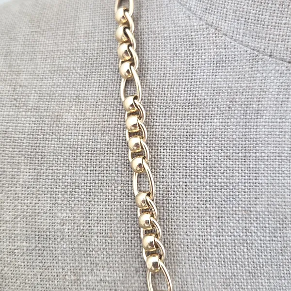 9ct Yellow Gold Rollerball with Figaro Link-Small 