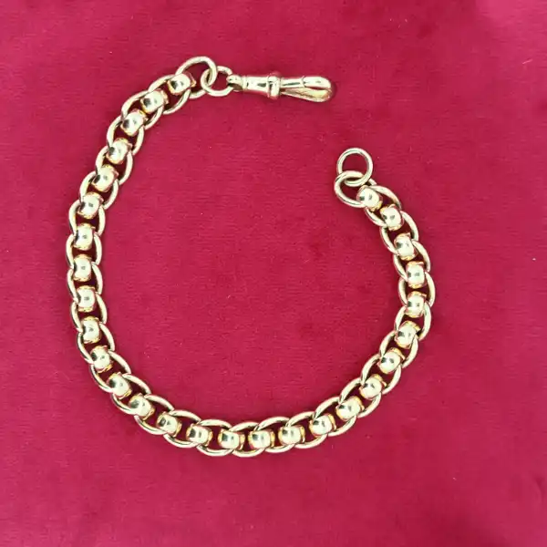 9ct Yellow Gold Roller Ball Bracelet-9ct-yellow-gold-rollerball-bracelet-20-grams.webp