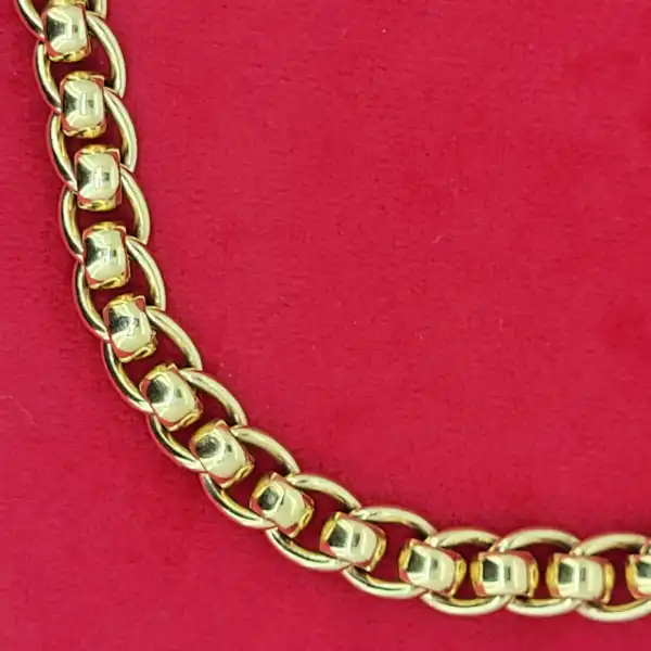 9ct Yellow Gold Roller Ball Bracelet-9ct-yellow-gold-rollerball-bracelet-20-grams.webp