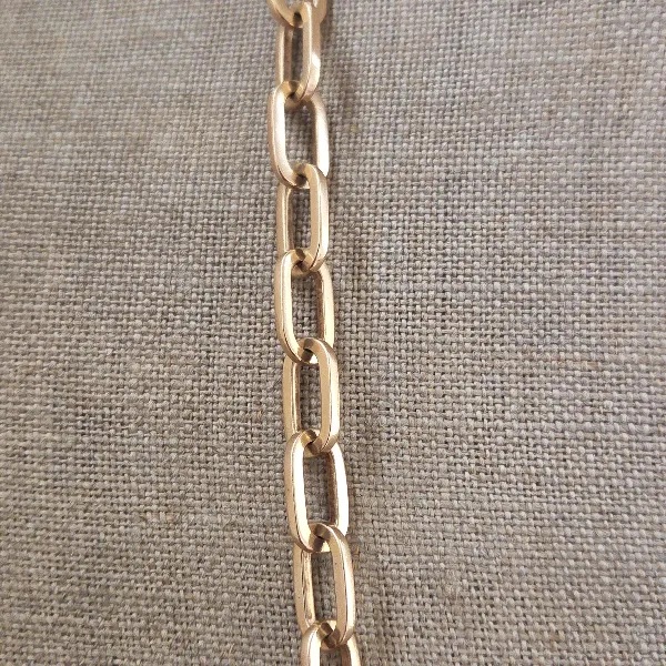 9ct Yellow Gold Paperclip Chain-Small 