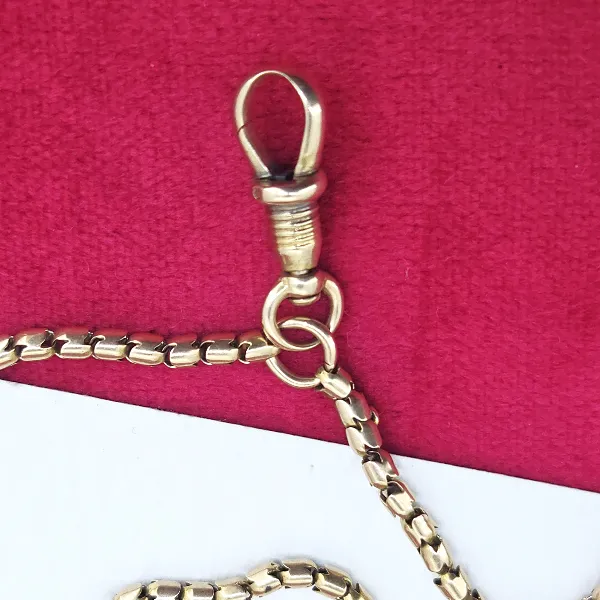 Gorgeous Antique 15ct Longuard Chain-Original 