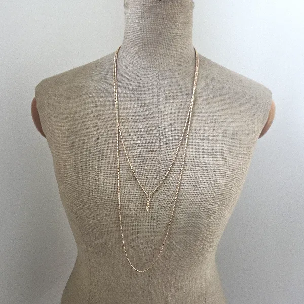 Gorgeous Antique 15ct Longuard Chain-Left View 