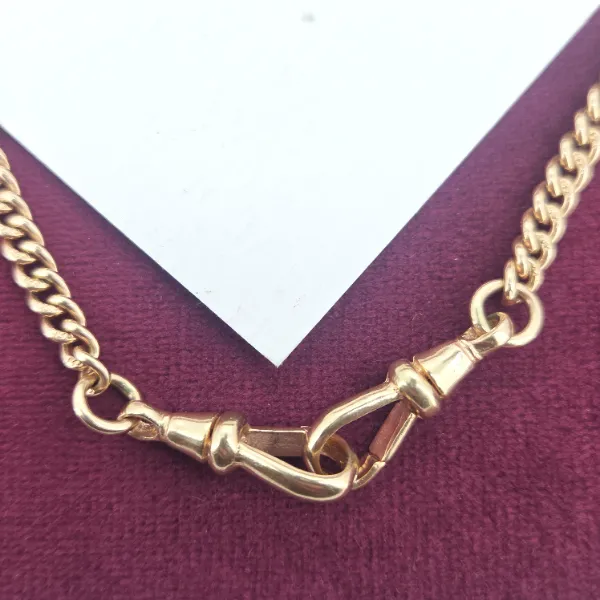 Antique Rose Gold Graduated T-Bar Necklace - 20 Inches-Original 
