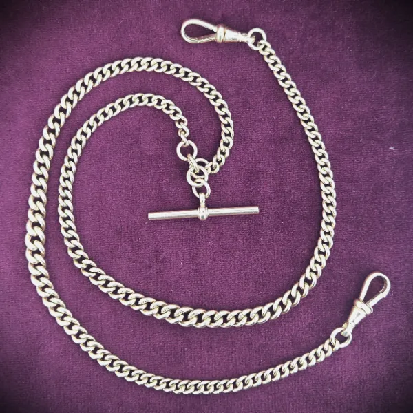 antique-rose-gold-graduated-t-bar-20-inches -necklaces