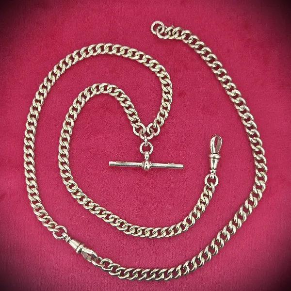 antique-rose-gold-t-bar-with-extender -necklaces