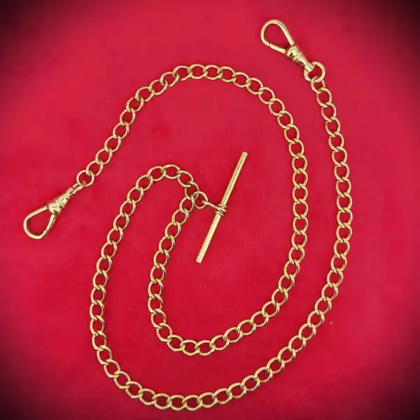  Thumbnail of 9ct Yellow Gold Curb Chain with T-Bar