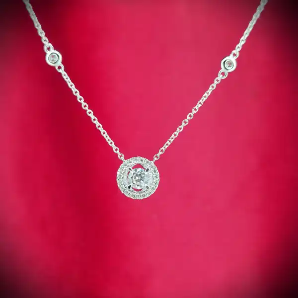  Thumbnail of 18ct White Gold and Diamond Pendant