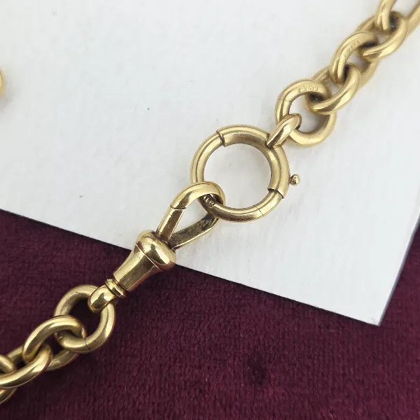Divine Antique Yellow Gold 18ct Albert Chain-Original 