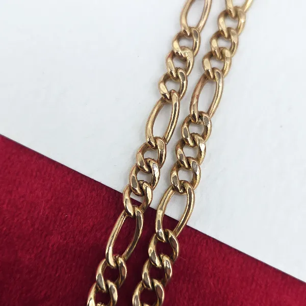 Vintage 9ct Yellow Gold Figaro T-Bar Necklace-figaro-albert-with-tbar-in-yellow-gold.webp