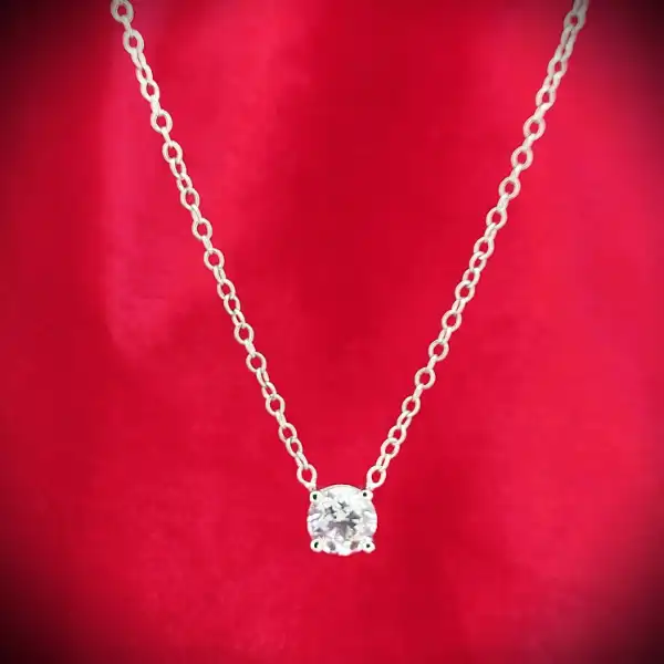 diamond Stock: GIA Certified 1.02ct Floating Diamond Pendant