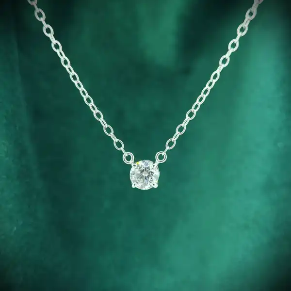  Thumbnail of 18ct White Gold GIA Certified 0.76ct Floating Diamond Pendant