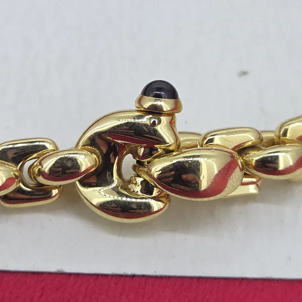 Heavy 18ct Gold Fancy Mariner Link Necklace-Original 