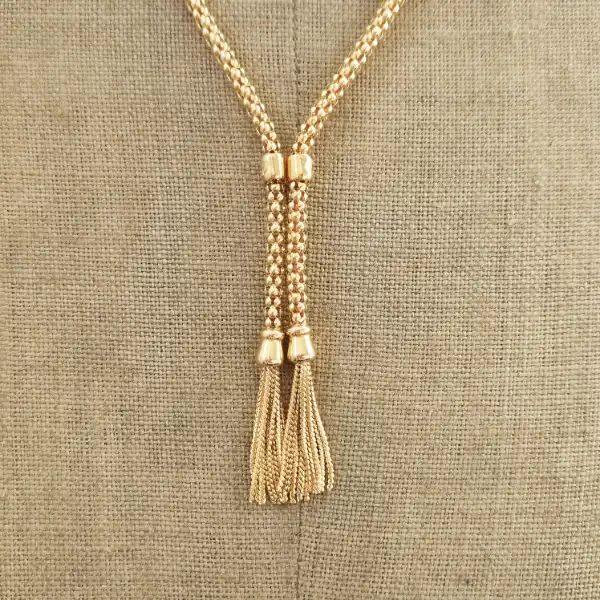 9ct Yellow Gold Italian Tassel necklace-italian-tassel-neklace-in-9ct-gold.webp