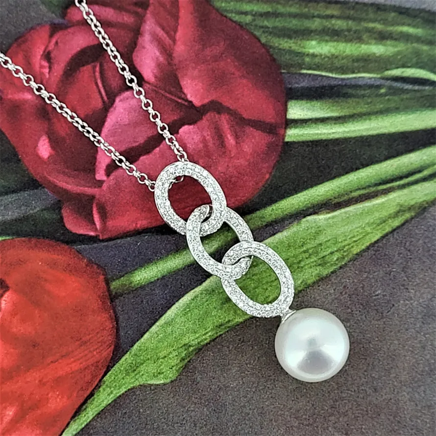 Diamond & Pearl Drop Pendant-pearl-and-diamond-drop-pendant.webp