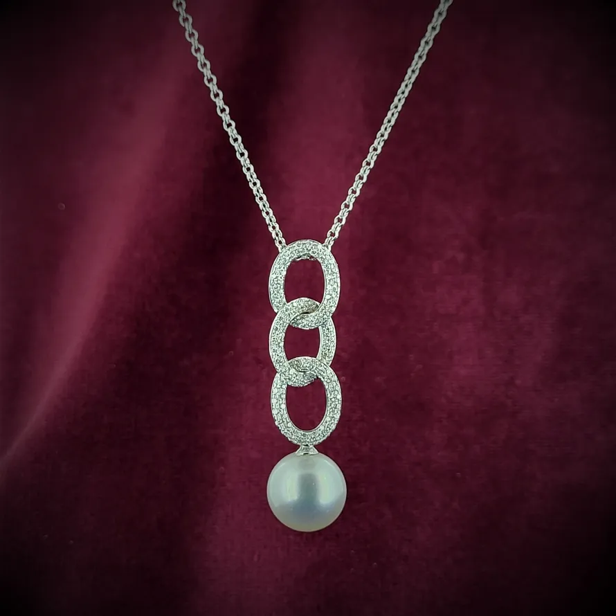 Diamond & Pearl Drop Pendant-pearl-and-diamond-drop-pendant.webp