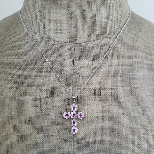 18ct White Gold Pink Sapphire & Diamond Cross-pink-sapphire-and-diamond-cross.webp