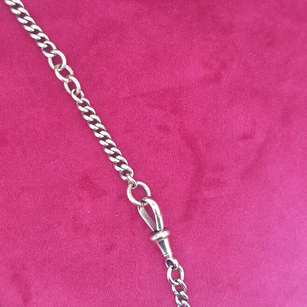 Heavy 9ct Gold Gradated Albert Necklace with T-Bar-rose-gold-albert-chai-with-engraved-tbar-extra-links.webp