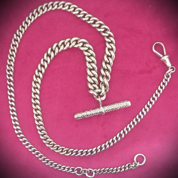 rose-gold-albert-chai-with-engraved-tbar-extra-links -necklaces