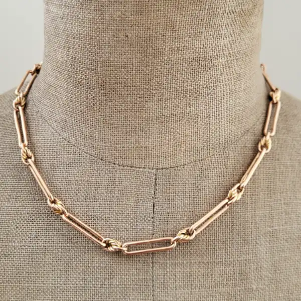 9ct Rose Gold Trombone Link Albert Chain-trombone-link-albert-chain-in-rose-gold.webp