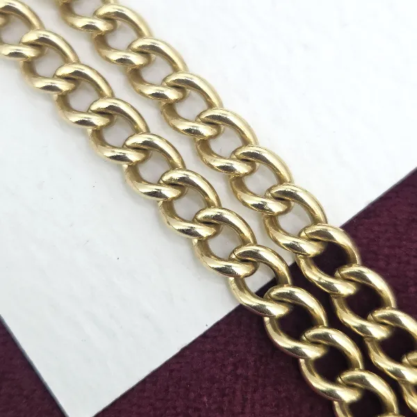 Vintage 9ct Yellow Gold Albert Chain- Reverse Angle 