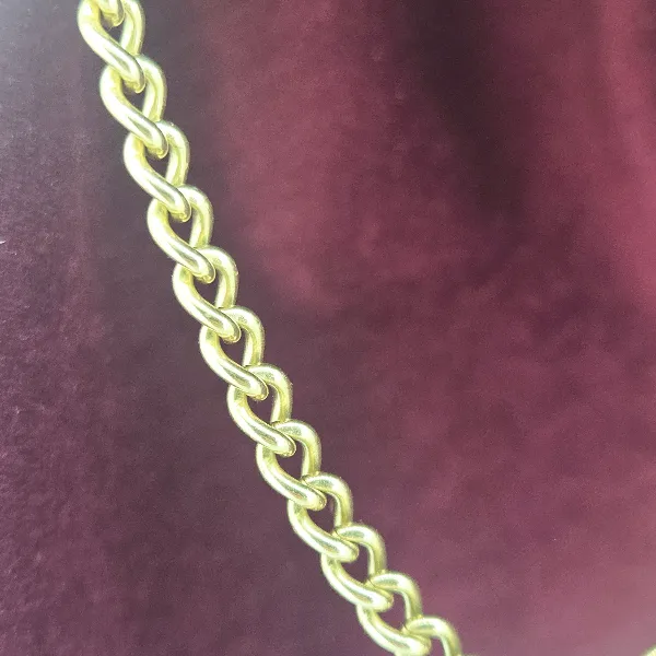 Vintage 9ct Yellow Gold Albert Chain- Crown View 