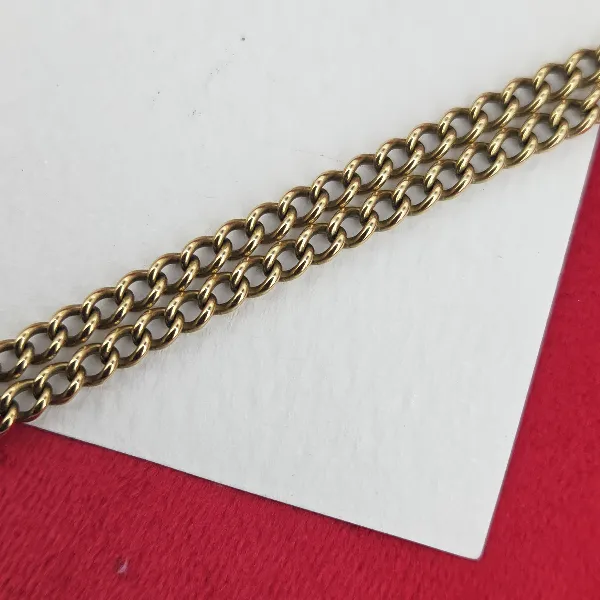 Vintage 9ct Yellow Gold Albert Chain with T-Bar- Crown View 