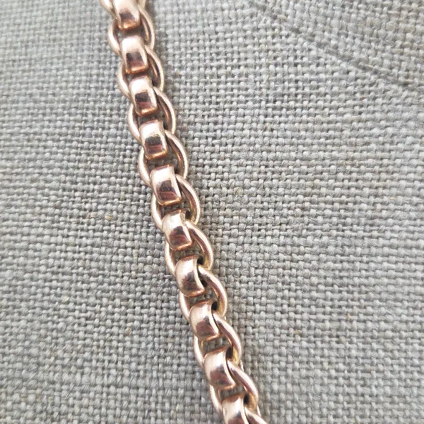 Vintage Rose Gold Rollerball Necklace with T-Bar-Original 