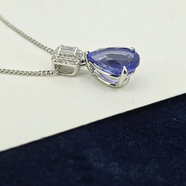 3.50cts Tanzanite & Diamond Pendant-white-gold-tanzanite-diamond-pear-shape-pendant.webp