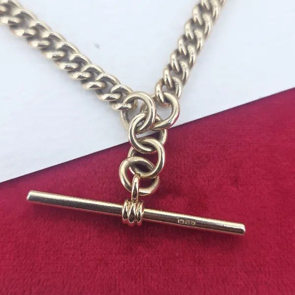 Antique Yellow Gold Albert Chain - Reverse Angle 