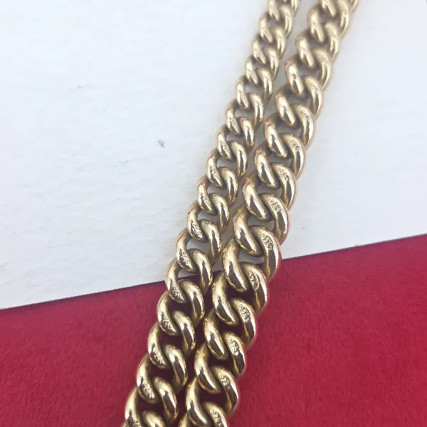 Antique Yellow Gold Albert Chain - Crown View 