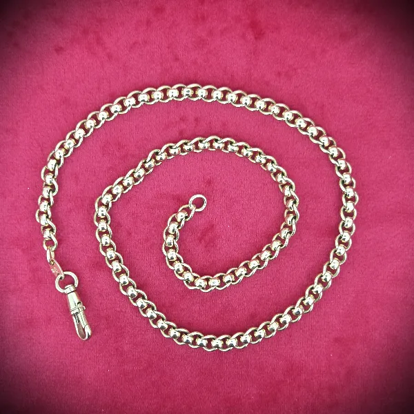 Yellow Gold Rollerball Necklace - 18 Inches