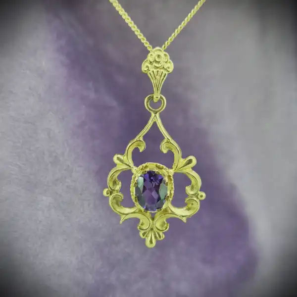  Thumbnail of Antique Style Amethyst Pendant