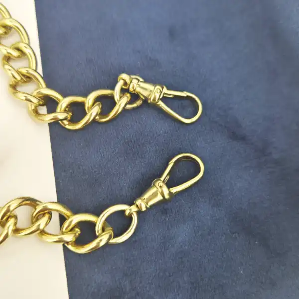 Heavy 9ct Gold Curb Chain with Rolling and Removable T-Bar-heavyweight-albert-chain-in-9ct-yellow-gold.webp