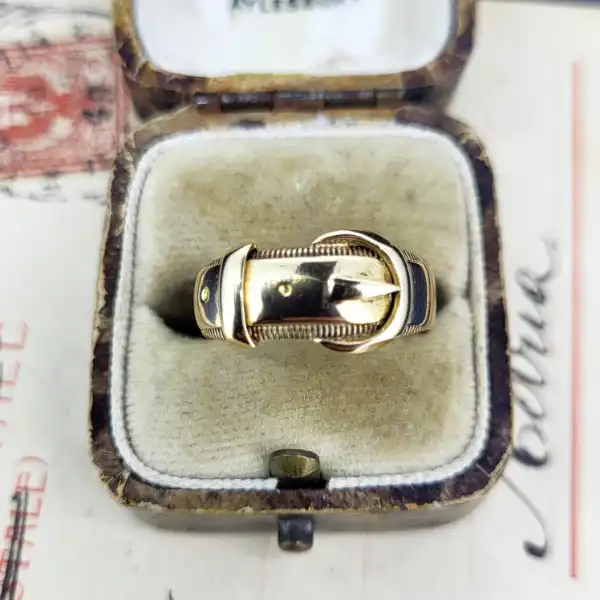 Date 1897! 18ct Buckle Ring-18ct-gold-buckle-ring-1897.webp