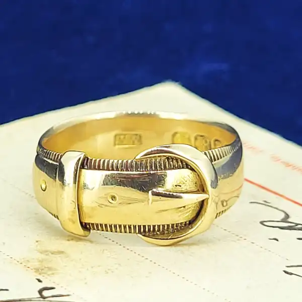 Date 1897! 18ct Buckle Ring-18ct-gold-buckle-ring-1897.webp