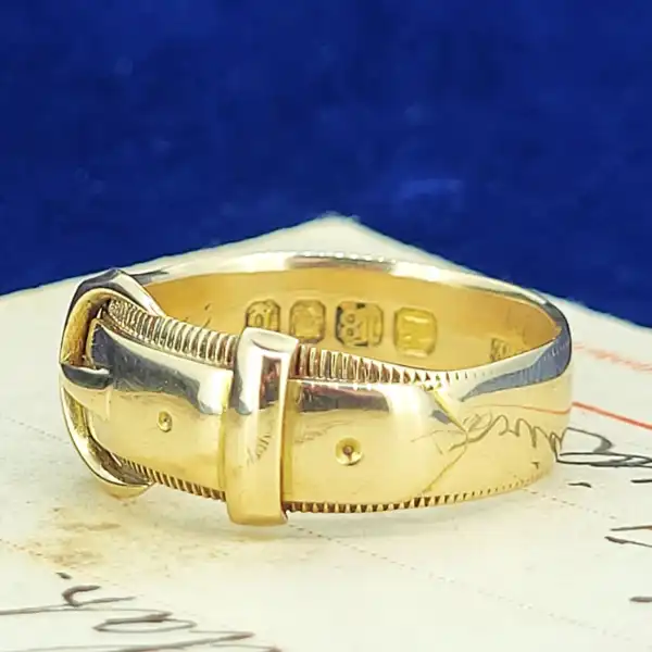 Date 1897! 18ct Buckle Ring-18ct-gold-buckle-ring-1897.webp