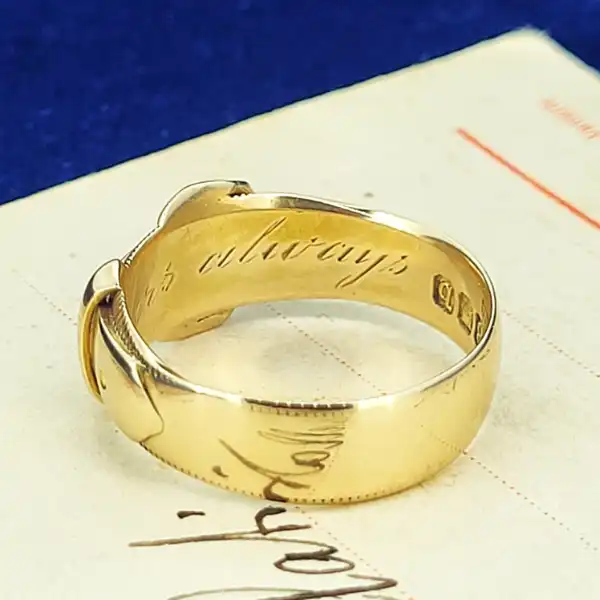 Date 1897! 18ct Buckle Ring-18ct-gold-buckle-ring-1897.webp