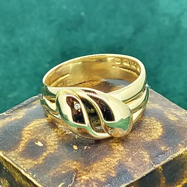 Date 1922-1923! 18ct Gold Snake Ring-18ct-gold-double-headed-snake-ring.webp