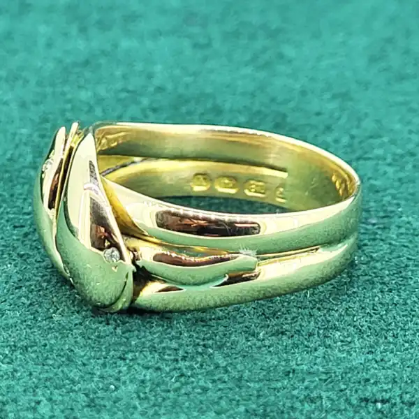 Date 1922-1923! 18ct Gold Snake Ring-18ct-gold-double-headed-snake-ring.webp