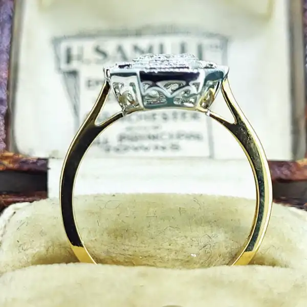 Fancy 18ct Gold Emerald & Diamond Ring-18ct-hexagon-emerald-and-diamond-ring.webp