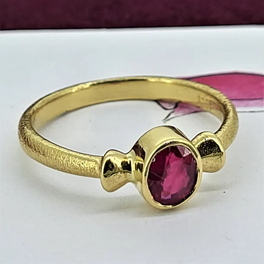 18ct Gold Oval Spinel Solitaire-18ct-oval-ruby-solitaire.webp